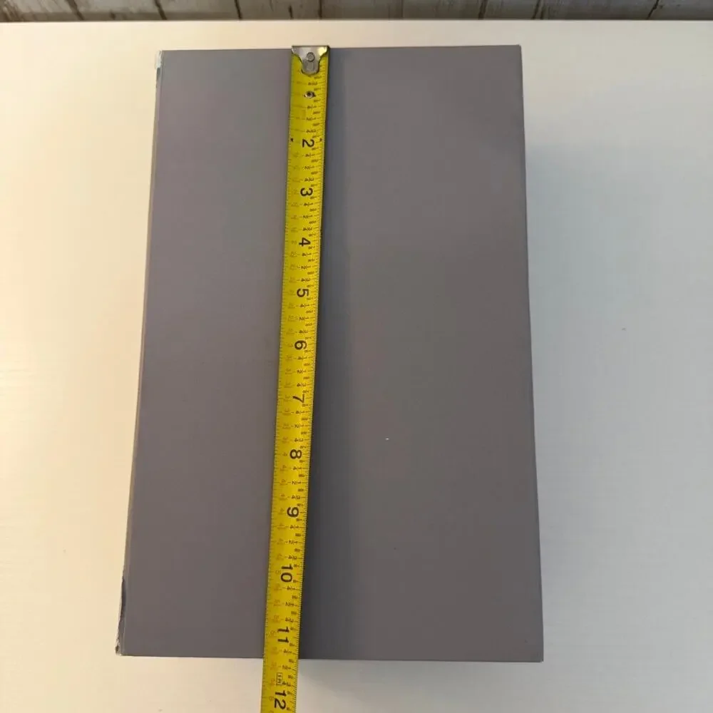 Bergdorf Goodman Gift Box Gray Hinged Magnetic Lid Tissue Paper 12 in